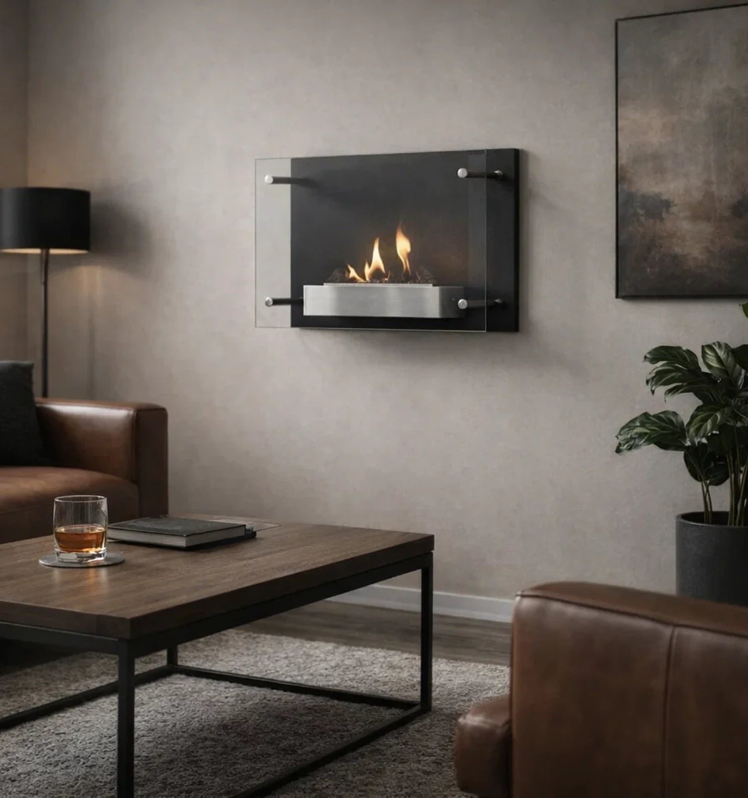 Nevada - Wall Mounted Bioethanol Fireplace