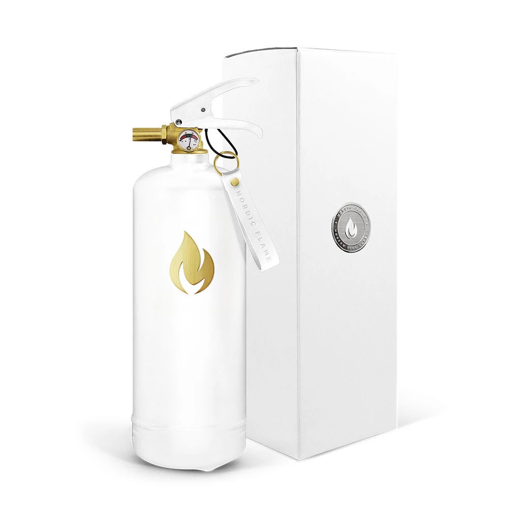 White Fire Extinguisher 2 kg - Gold Emblem