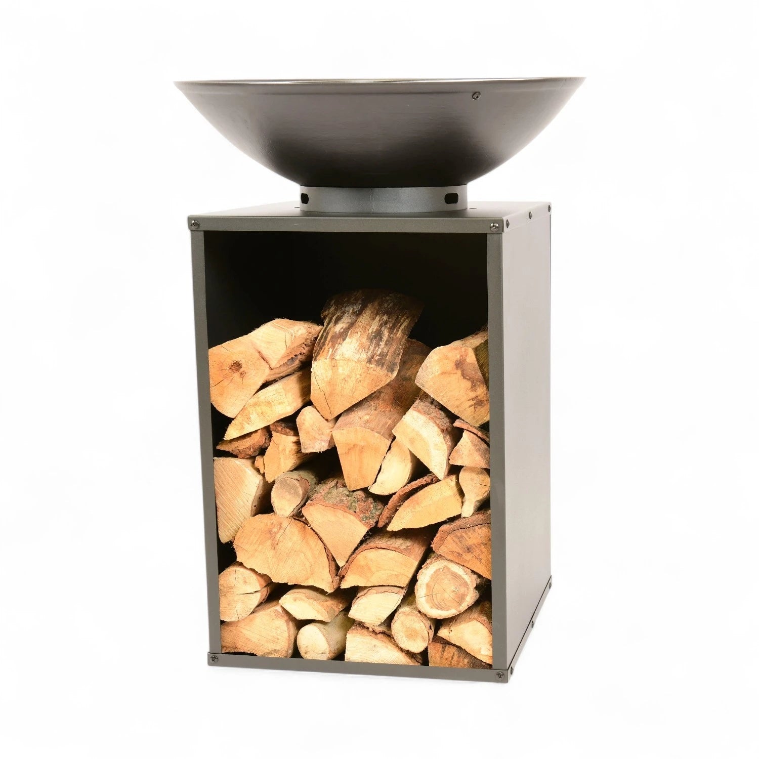 Onyx Fire Bowl w/ Grill and Log Storage - Ø60