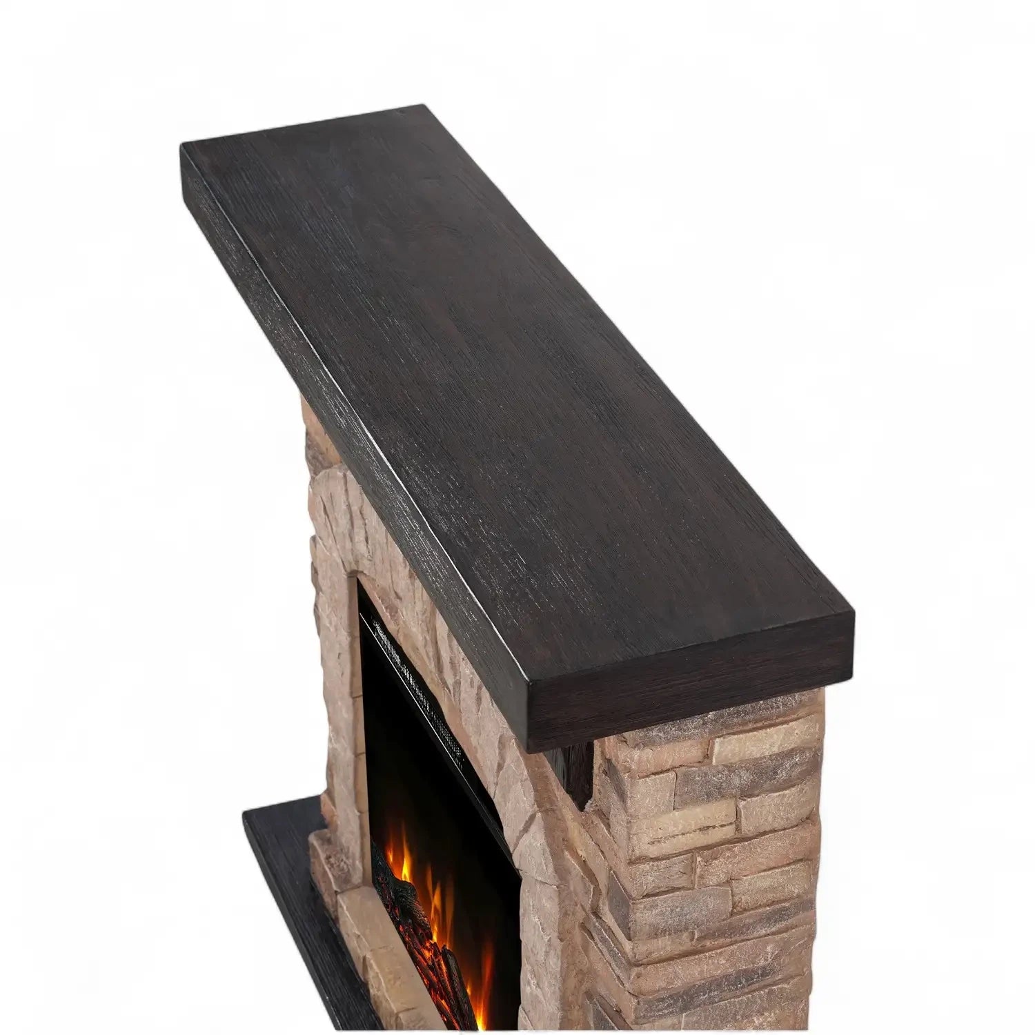 Eira Electric Fireplace – Freestanding Mantel in Classic Stone Design