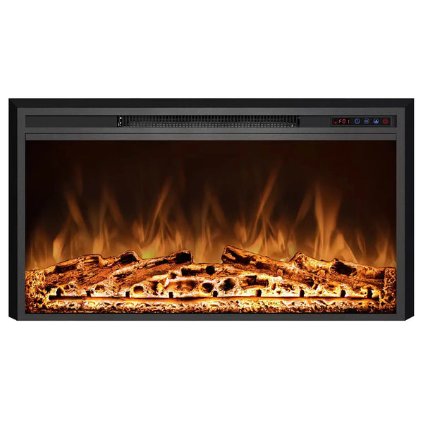 ScandiFlames Electric Pyrope 90 cm Fireplace Insert for Wall Mounting or Old Fireplace Integration