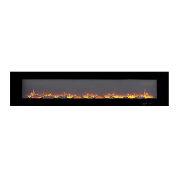 Azurite Electric Fireplace - Black - 213 cm