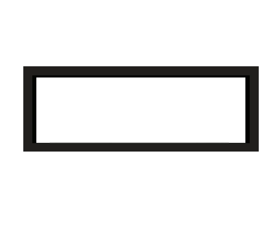 Icon Slimline Firebox FBDS1650 fekete