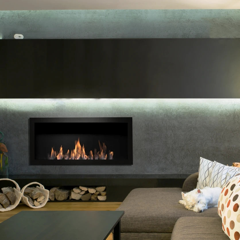 Icon Fires Slimline Firebox SFB1350 - fekete