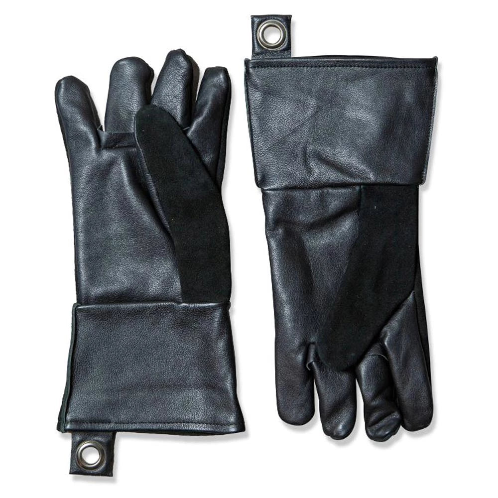 BBQ Gloves - Black Leather - Pair