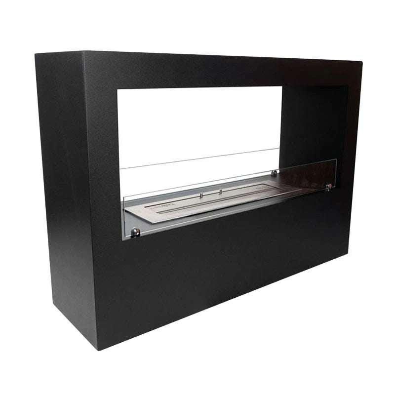 Lansing L - Black Freestanding Bioethanol Fireplace