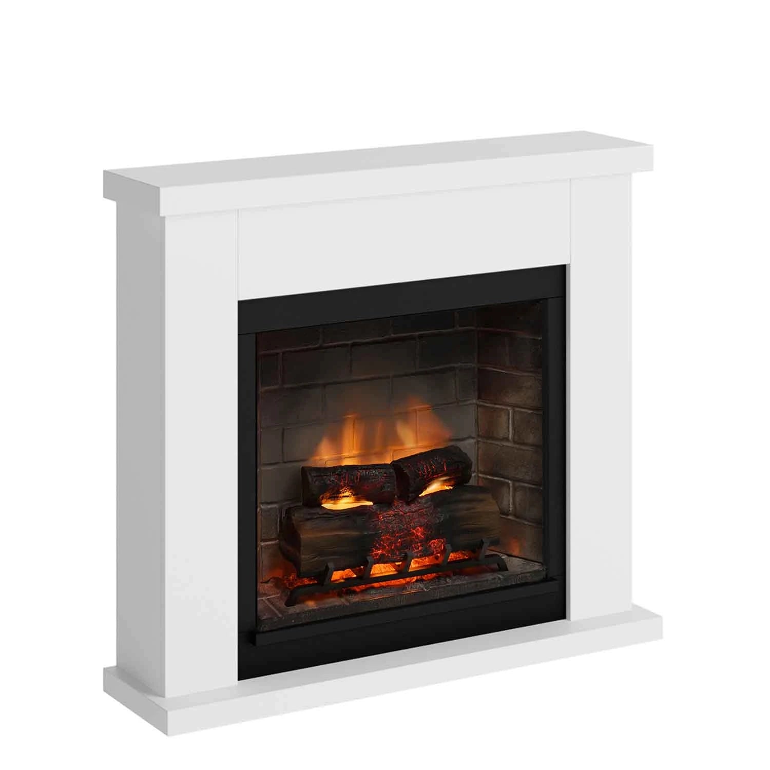 Frode Electric Fireplace - White