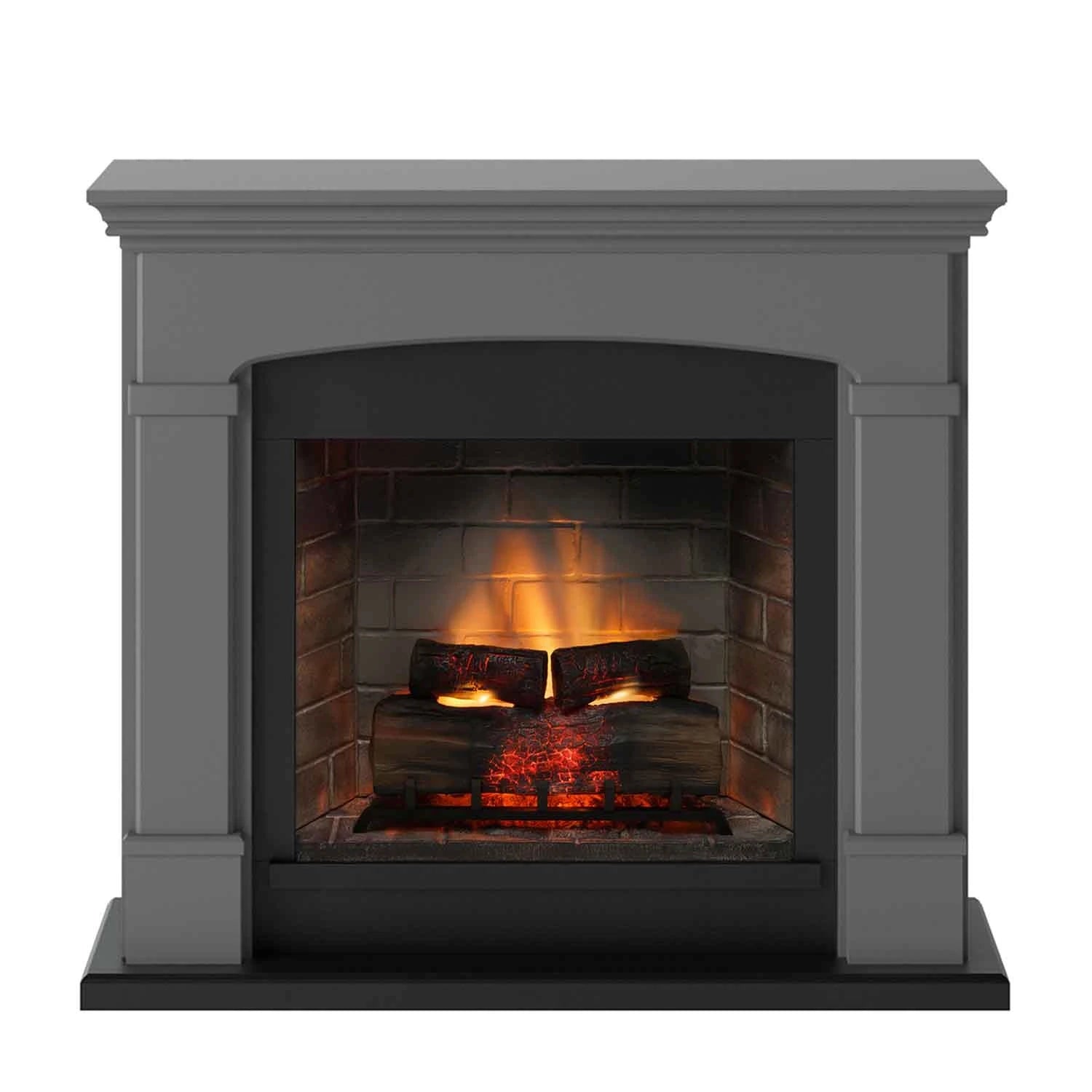 Helmi Electric Fireplace - Grey