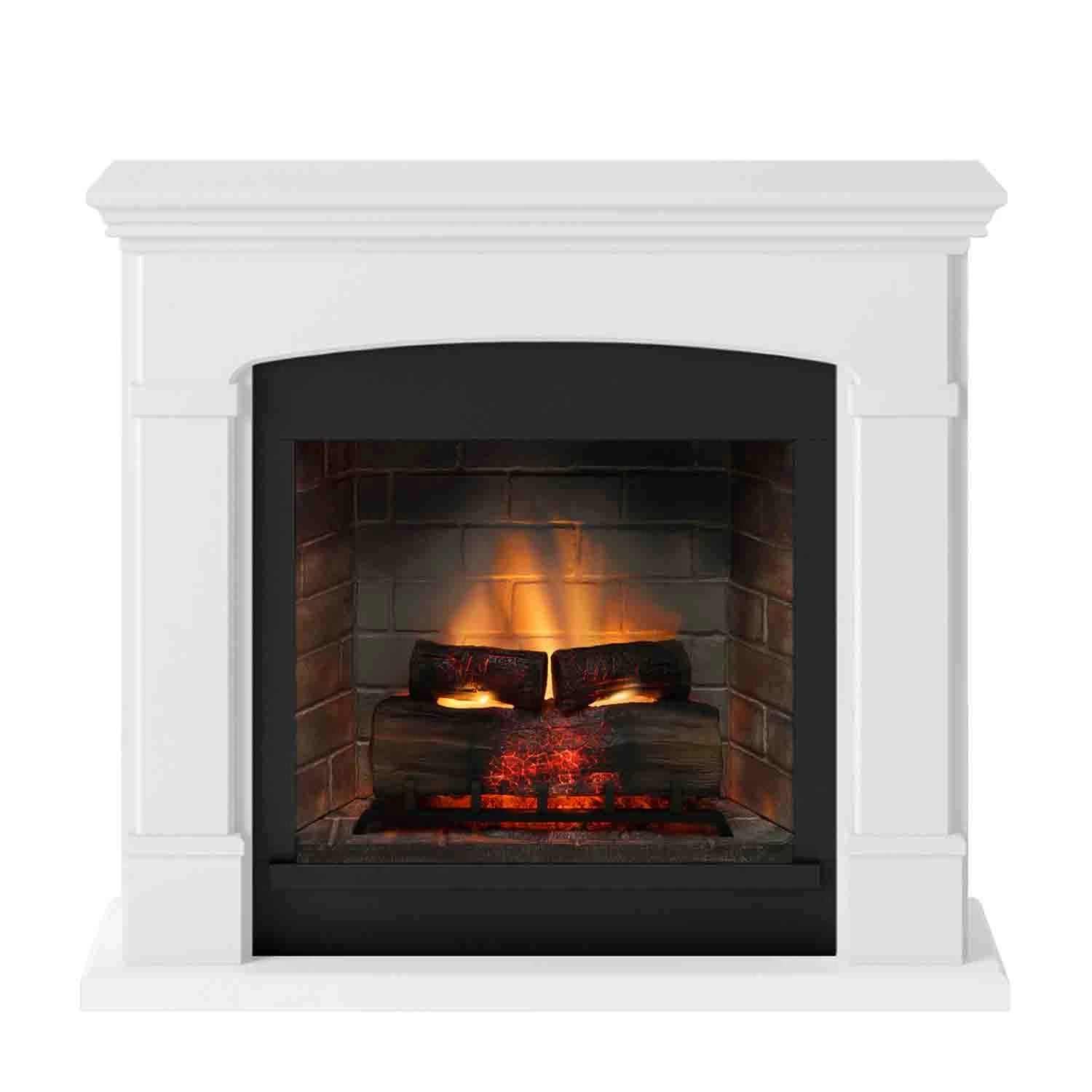 Helmi Electric Fireplace - White