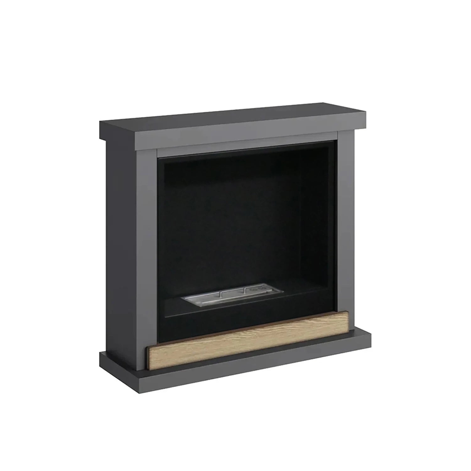 Hagen Bioethanol Fireplace Mantel - Grey
