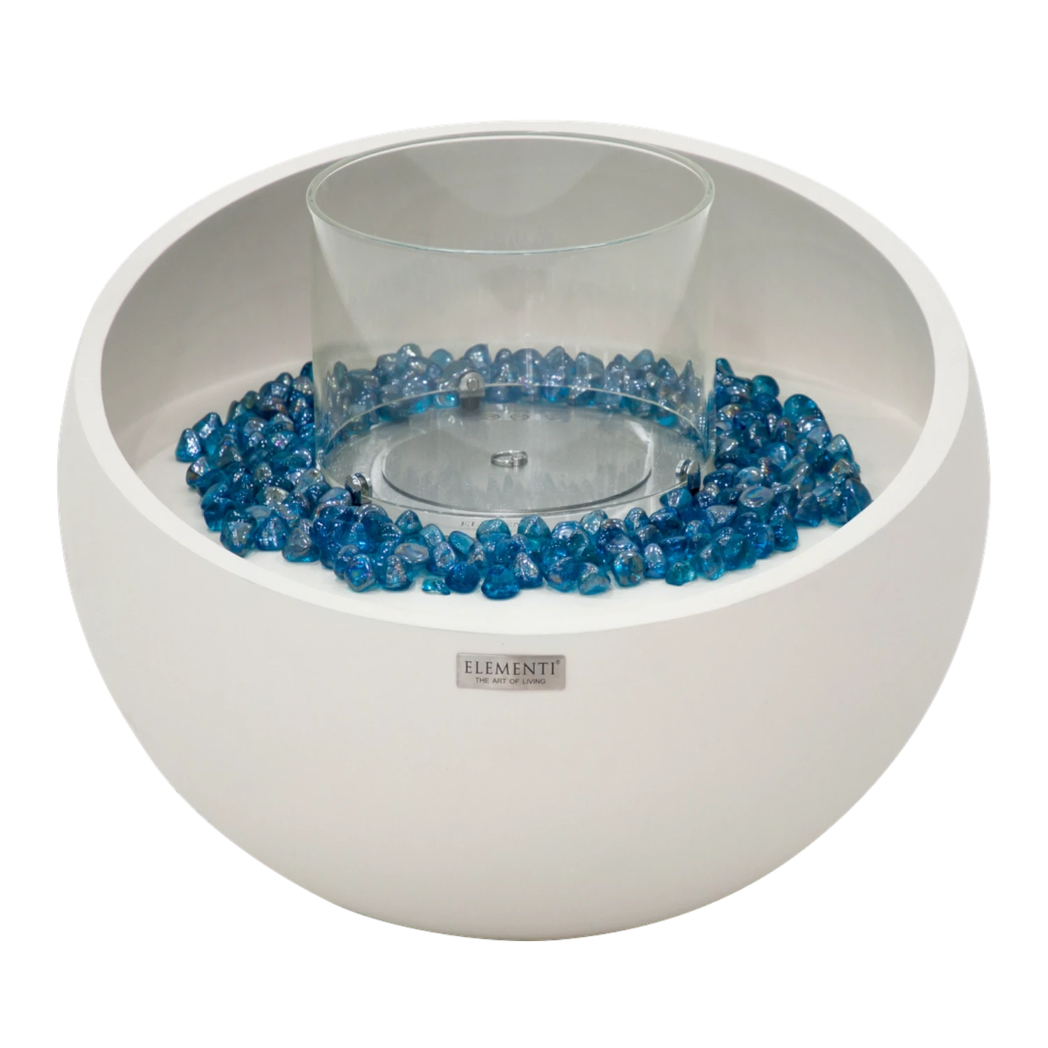FIRENZE bioetanol tűztál – krémfehér