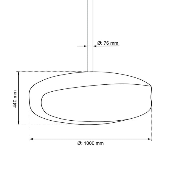 Gigas-100 mennyezetről lógó bioetanol kandalló