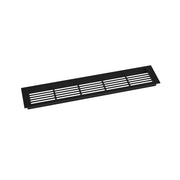 Szellőzőrács fekete - 50x10 cm - 214 cm²