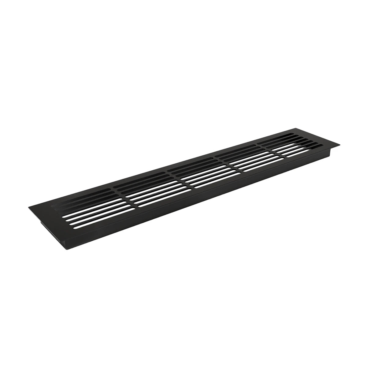 Szellőzőrács fekete - 50x10 cm - 214 cm²