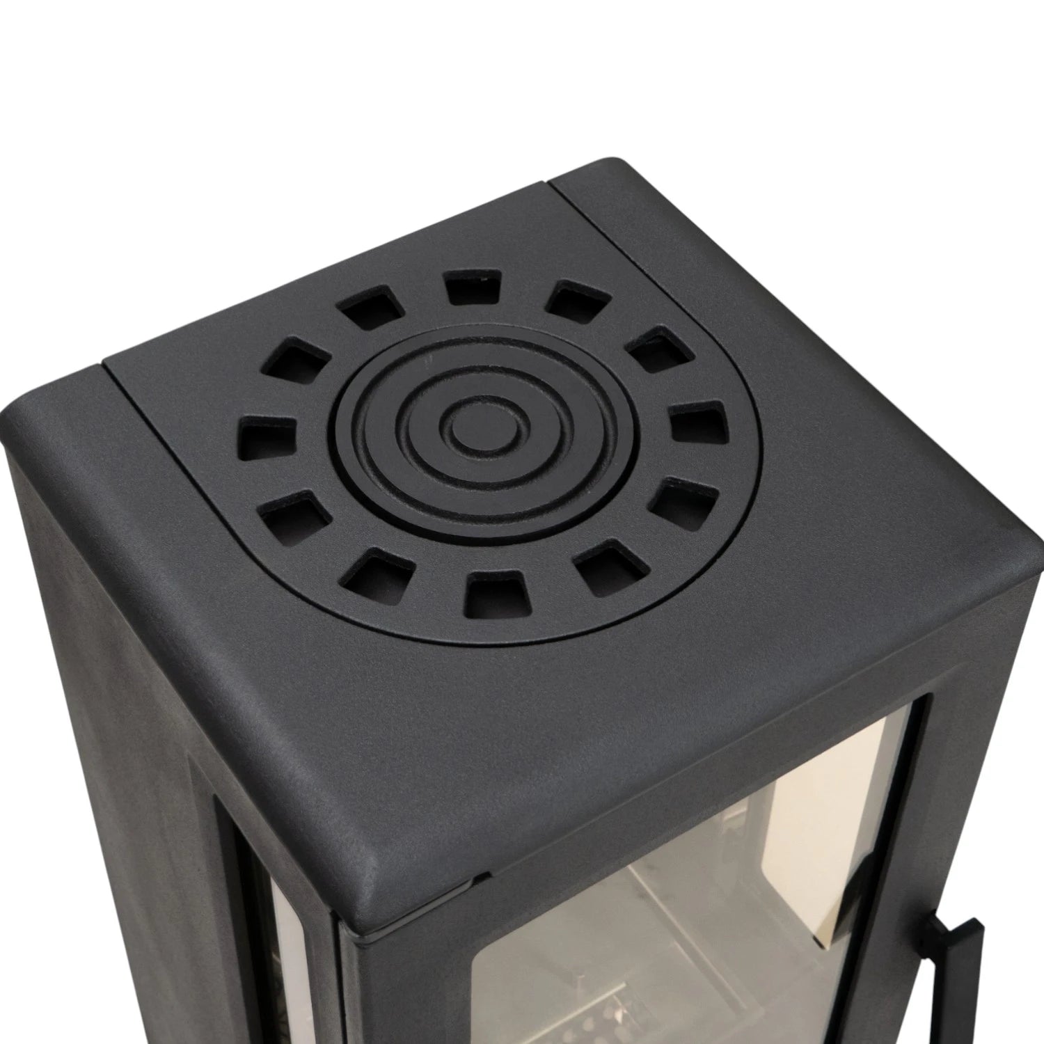 Nobel 90 - Black ethanol fireplace in Cast Iron