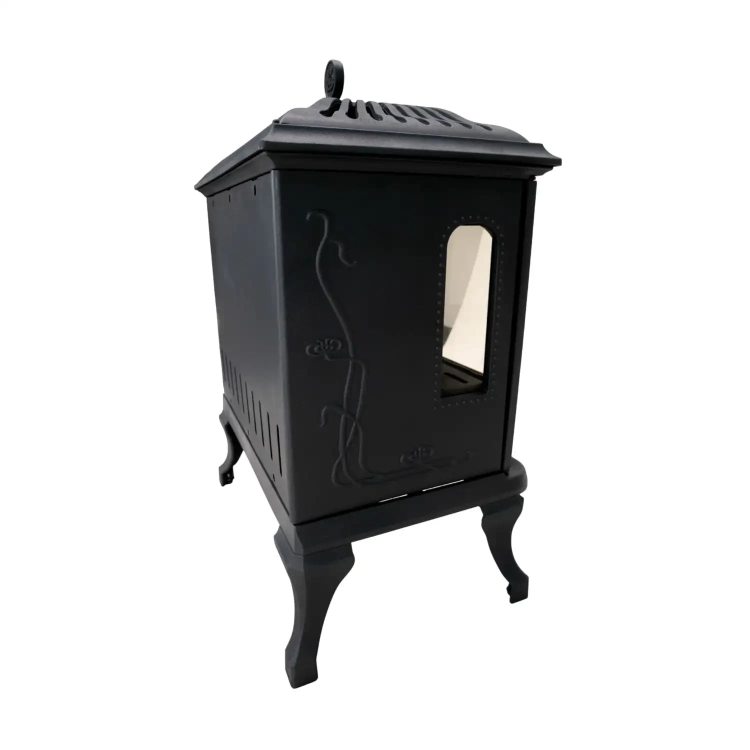 Victoria 85 - Freestanding Bioethanol Fireplace in Cast Iron