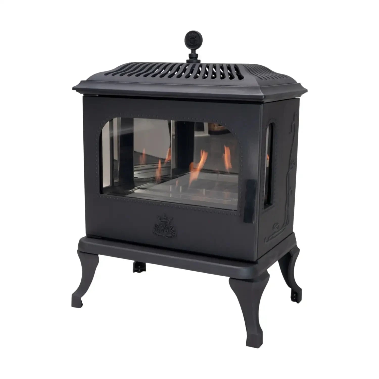 Victoria 85 - Freestanding Bioethanol Fireplace in Cast Iron