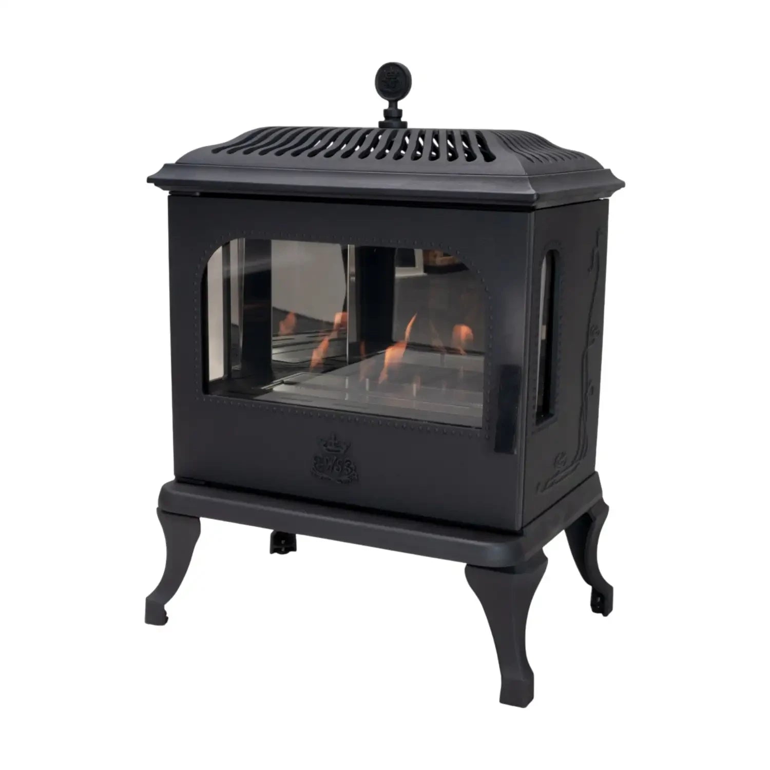 Victoria 85 - Freestanding Bioethanol Fireplace in Cast Iron