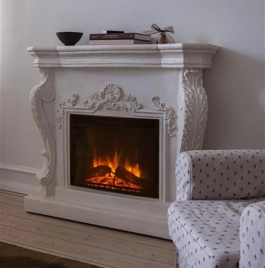 Ymir - Electric Fireplace in Polystone